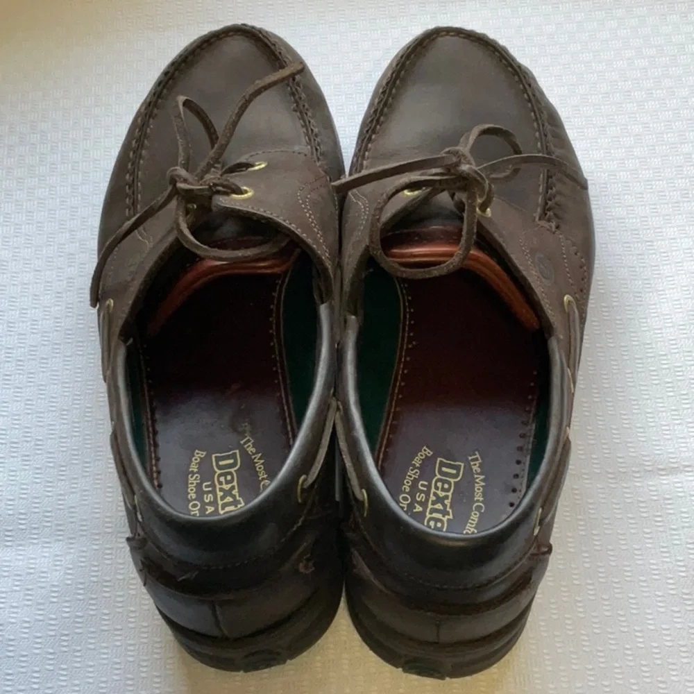 Dexter USA Size 10.5 M Men's Dark Brown Boat Shoes